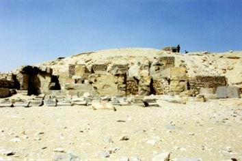 The ruins of Pepi I's pyramid.