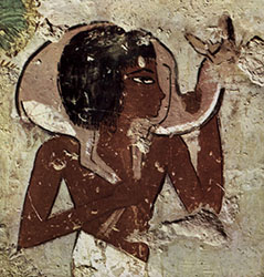 detail of painting from the tomb